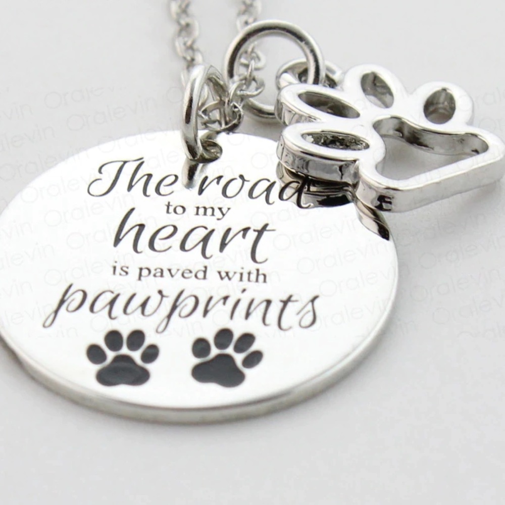 (i3) Paved with Paw prints Necklace 🐾 - Picture 2 of 4